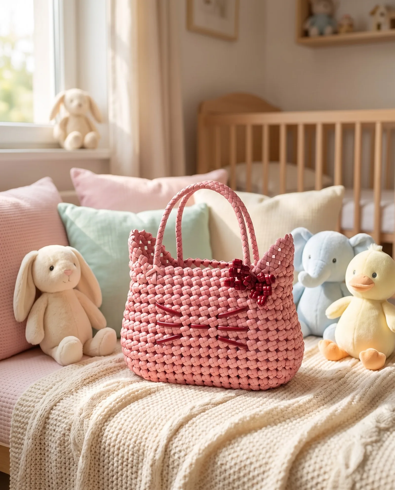 Blush Cat Basket