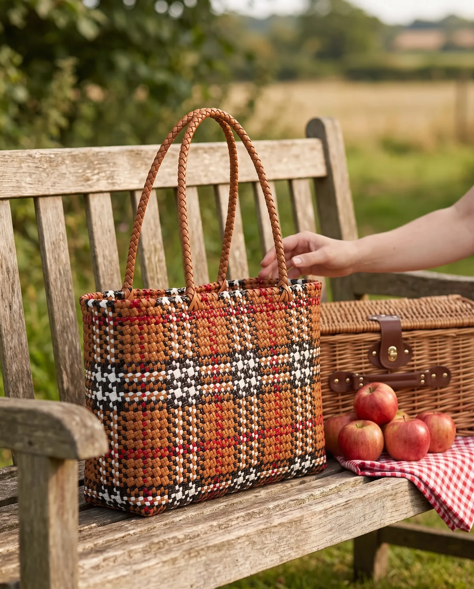 Heritage Plaid Knot Tote