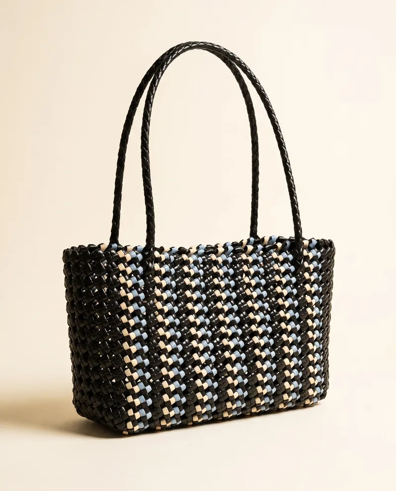 Ink Hydrangea Knot Tote 墨绣球结织托特