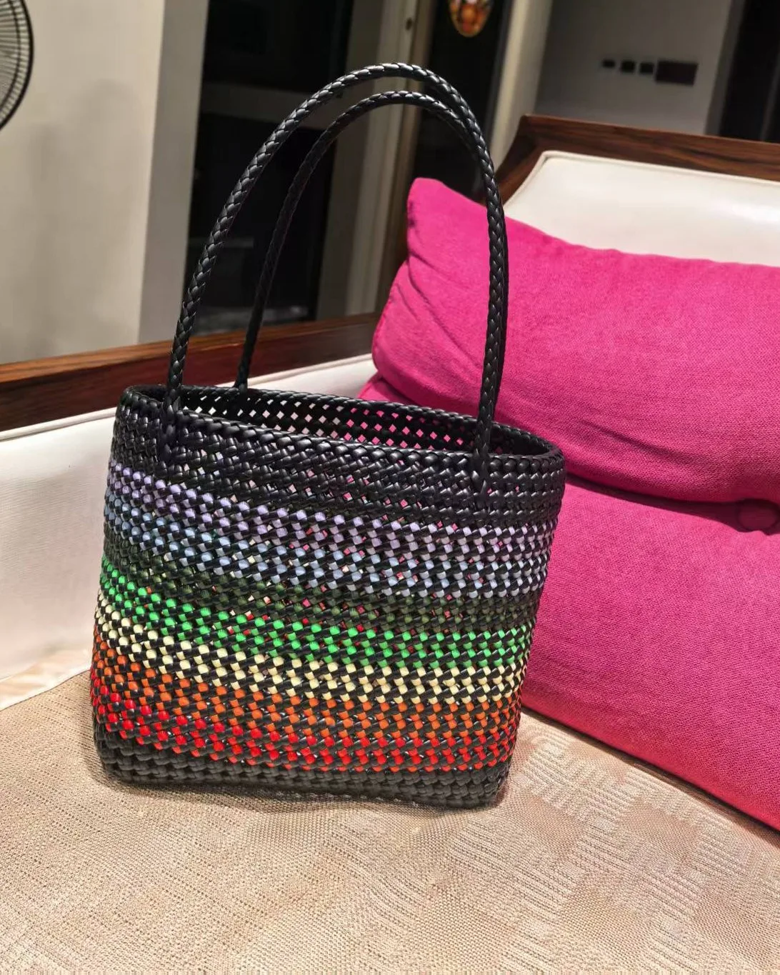 Midnight Rainbow Knot Tote 午夜彩虹结织托特