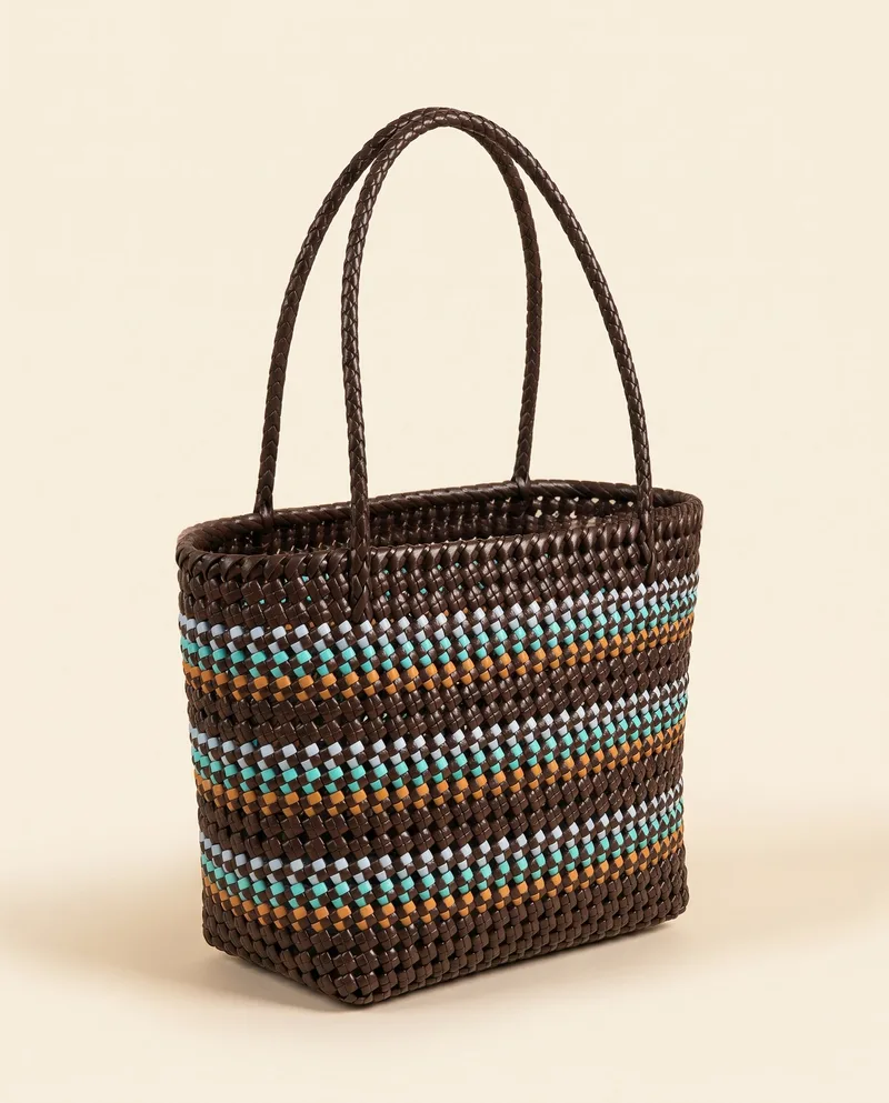 Mocha Confetti Knot Tote 摩卡彩点结织托特