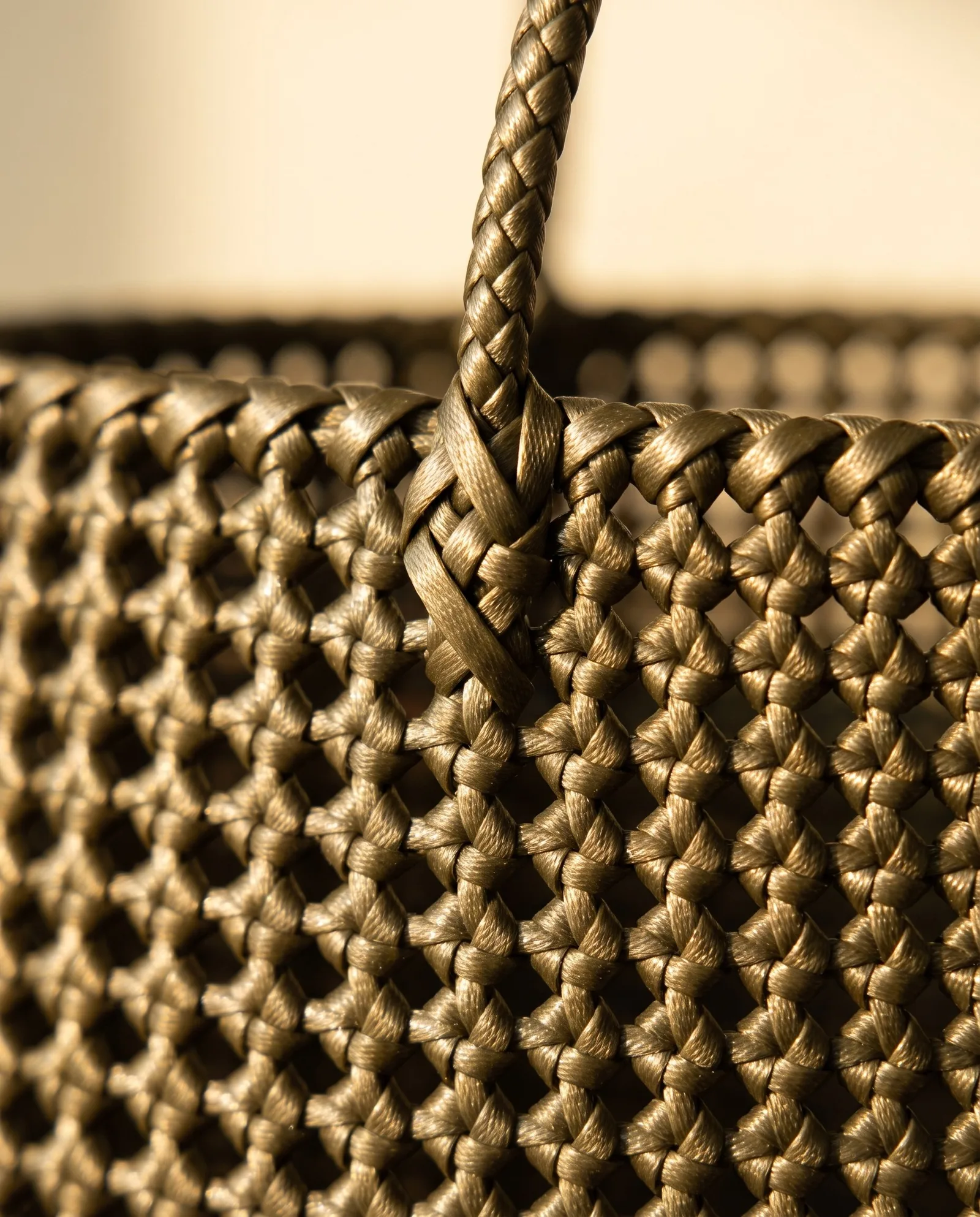 Olive Bronze Knot Tote 橄榄青铜结织托特