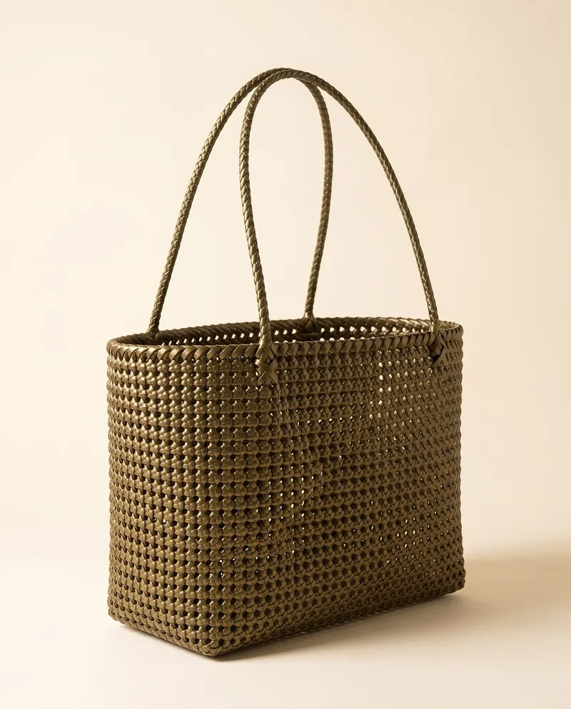 Olive Bronze Knot Tote 橄榄青铜结织托特