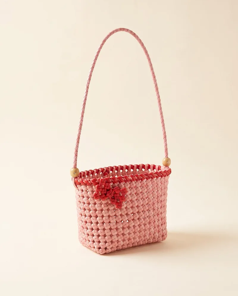 Blush Braided Crossbody 粉樱编绳斜挎
