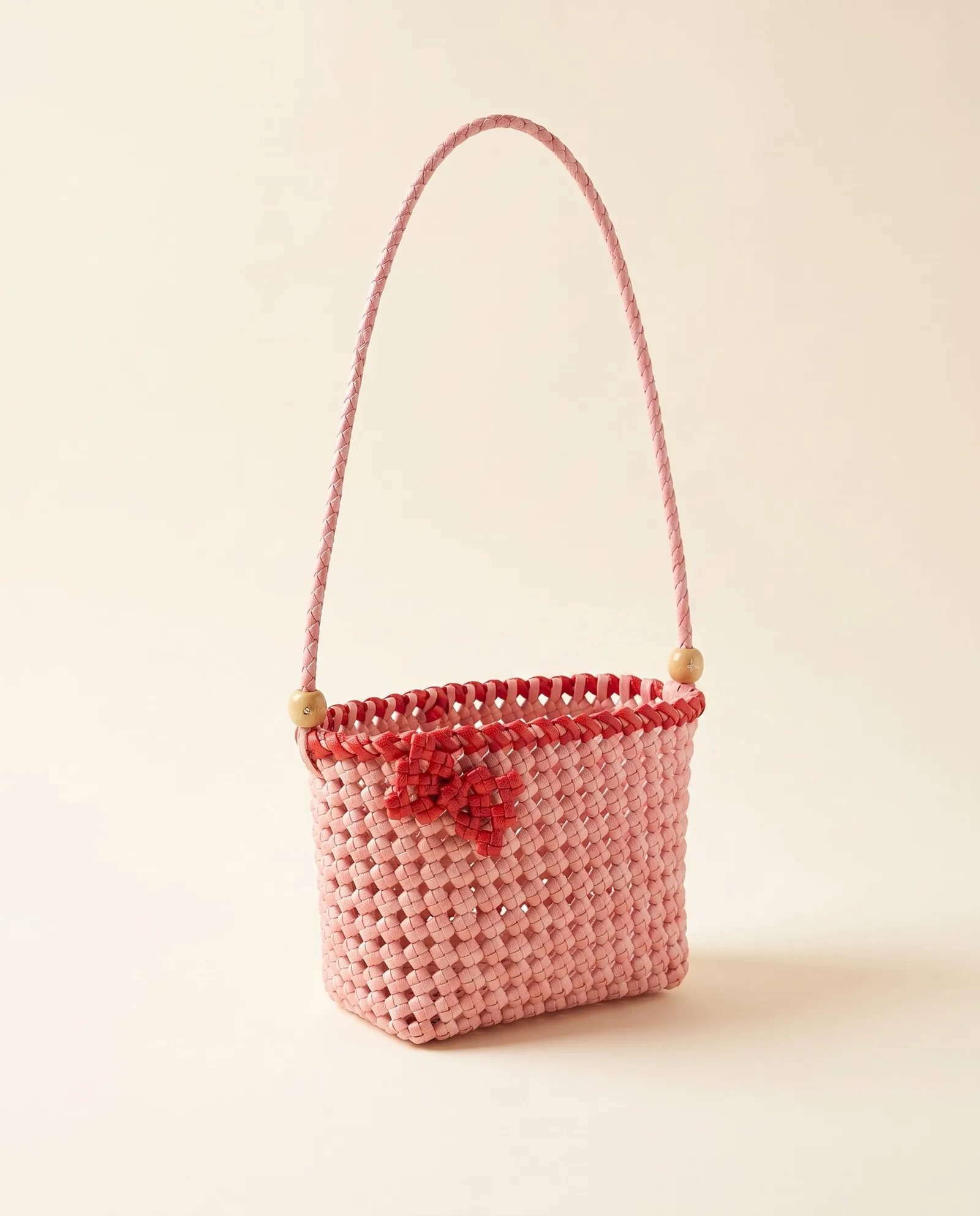 Blush Braided Crossbody 粉樱编绳斜挎