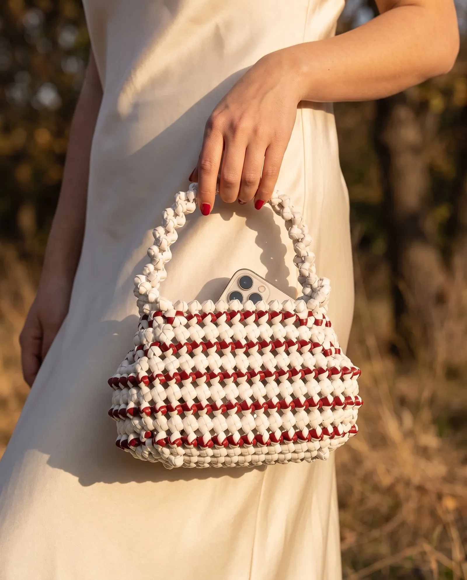 Snow & Ruby Gourd Pouch