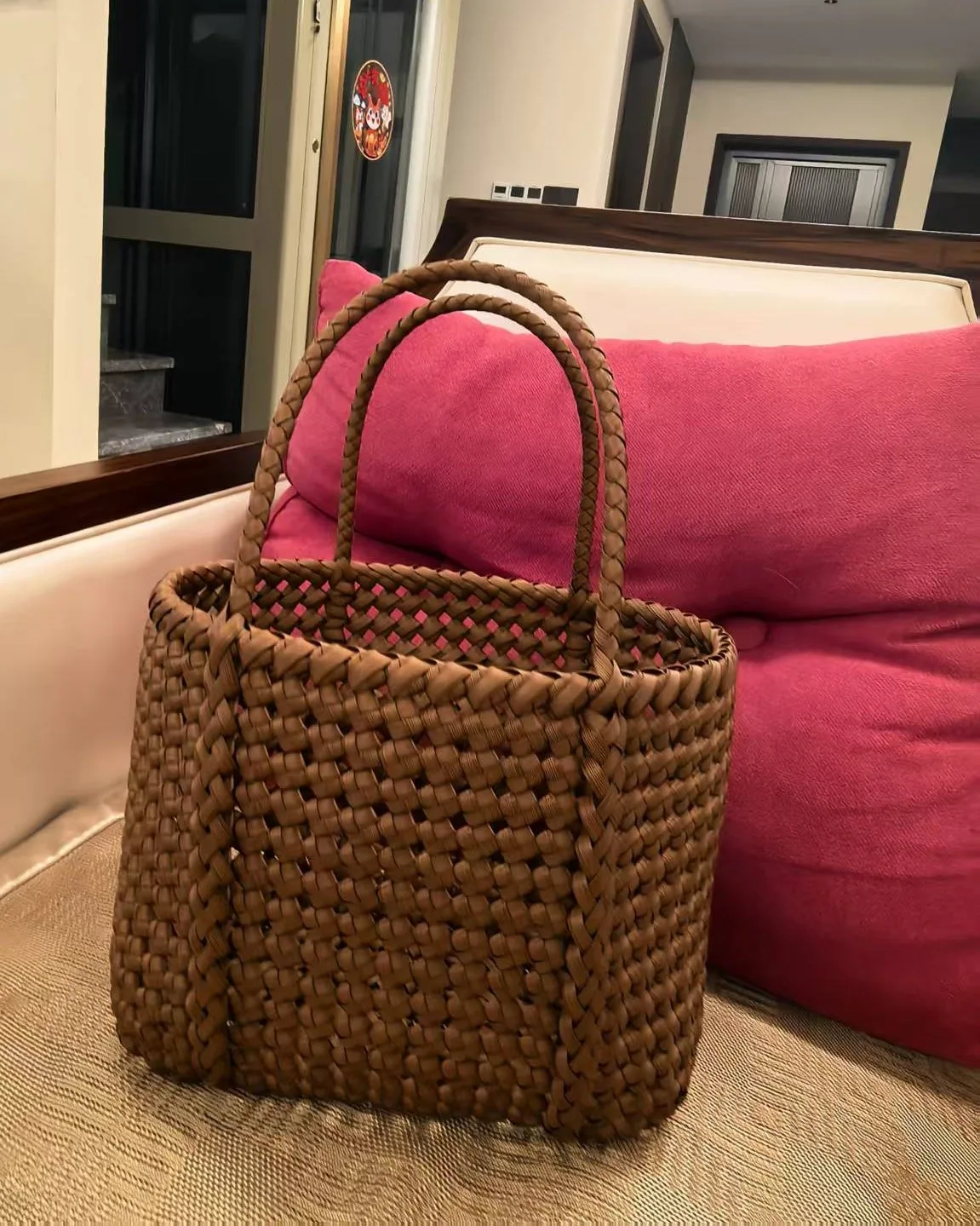 Walnut Lattice Tote 胡桃镂空托特