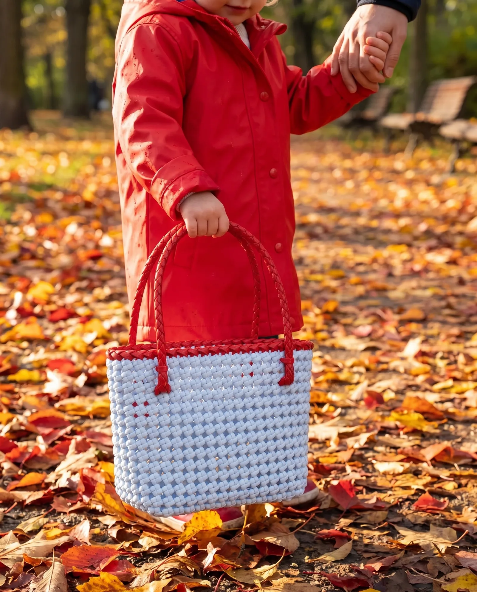 Sky & Scarlet Mini Tote