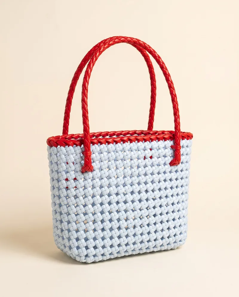 Sky & Scarlet Mini Tote 天蓝绯红迷你托特