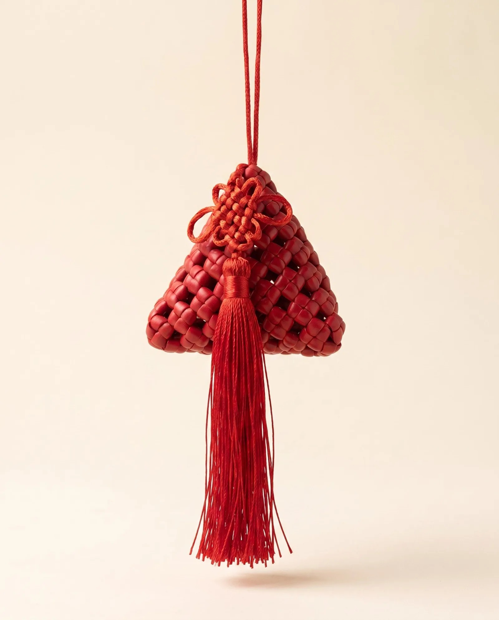 Cinnabar Zongzi Charm 朱砂粽子挂饰
