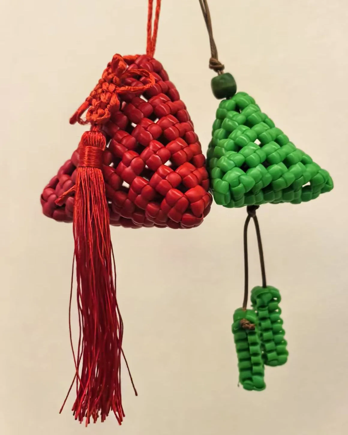 Cinnabar Zongzi Charm 朱砂粽子挂饰