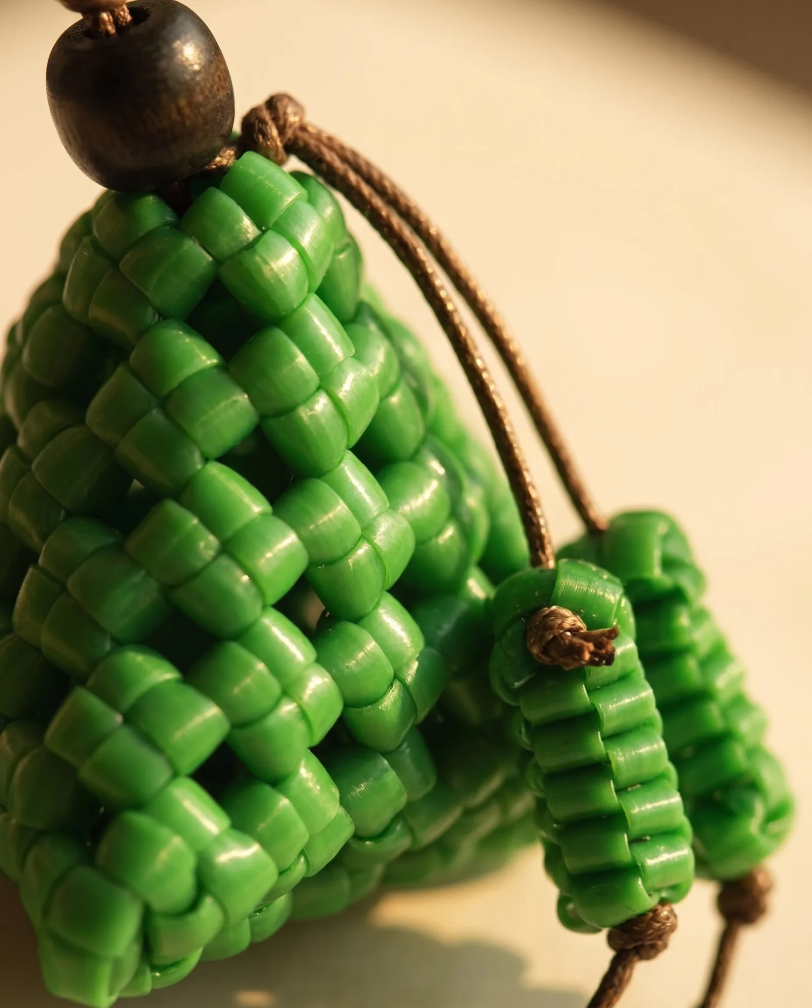 Jade Zongzi Charm 翡翠粽子挂饰