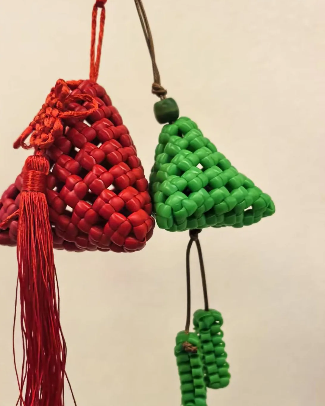 Jade Zongzi Charm 翡翠粽子挂饰